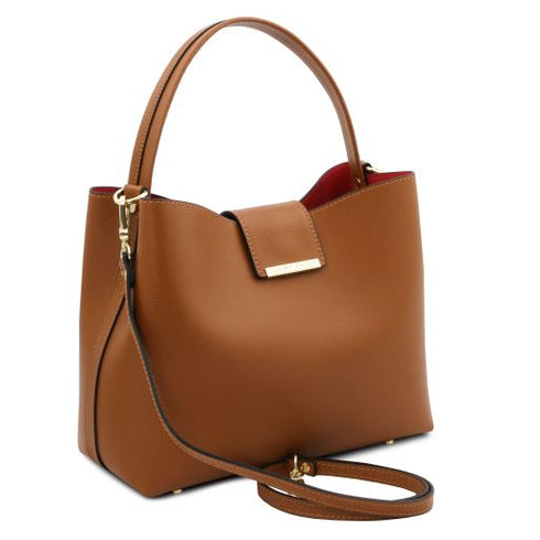 Clio - Leather secchiello bag